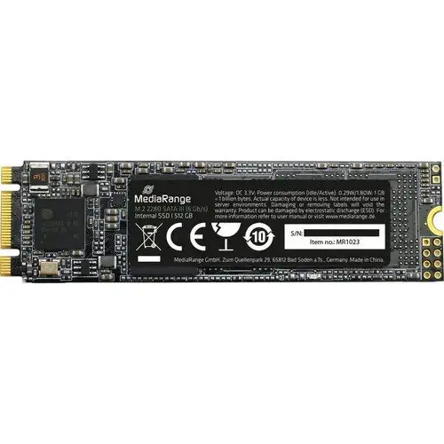 MediaRange SSD MediaRange 512GB M.2 2280, 470MB/s scriere, 535MB/s citire, 2,5mm