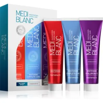 MEDIBLANC Whitening Toothpastes Set set cu efect de albire