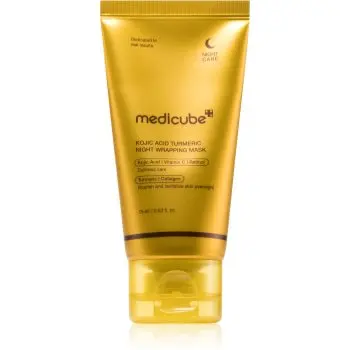 medicube Kojic Acid Turmeric Night Wrapping Mask mască iluminatoare pentru ten mat și neuniform pentru noapte