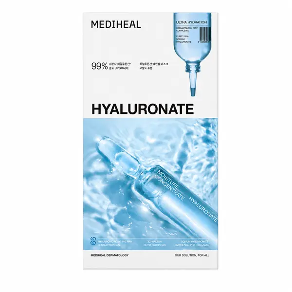 MEDIHEAL – Hyaluronic Acid Watermide Essential Mask, 10 Sheets