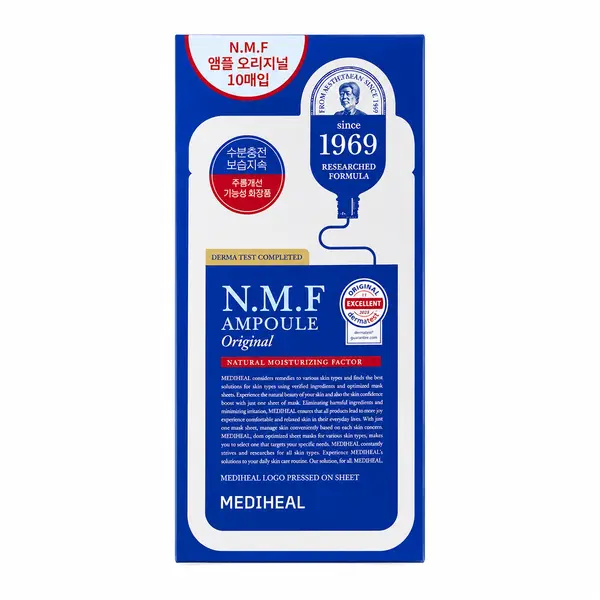 MEDIHEAL – N.M.F Ampoule Mask Original, 10 Sheets