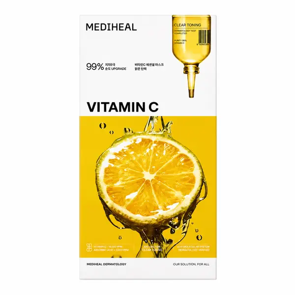 MEDIHEAL – Vitamin C Essential Mask, 10 Sheets