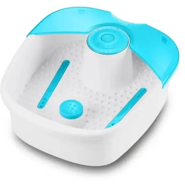 Medisana Apara tde masaj pentru picioare Ecomed FS-70E Foot Spa, Putere 60W, Picioare din cauciuc anti-alunecare, Dimensiune de pana la 44 picioare, Alb-Albastru