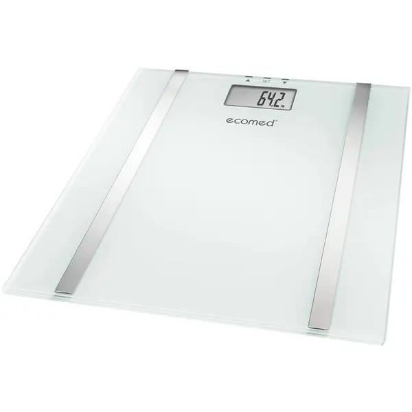 Medisana Cantar cu analizator corporal Ecomed BS-70E, 150 kg, 10 memorii, Platforma de sticla
