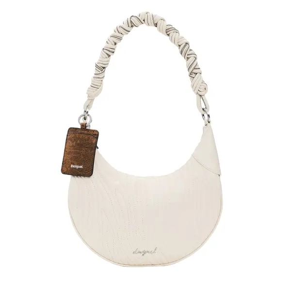 Medium oval embosed white