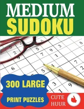 Medium Sudoku: 300 Large Print Puzzles, Paperback/Cute Huur