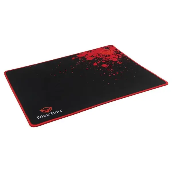 Meetion Mouse pad Gaming Meetion P110, 435 x 350 x 5 mm, baza anti-alunecare, Negru-Rosu