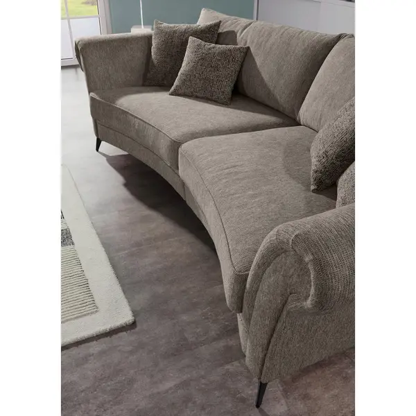 Mega Canapea, textil, gri deschis