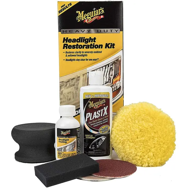 Meguiar s Kit Polish Faruri Cu Masina Polish Heavy Duty Headlight Restoration Kit G2980