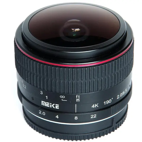 Meike Obiectiv manual Meike, 6.5mm, F2.0, Fisheye, pentru FujiFilm FX-mount, Negru