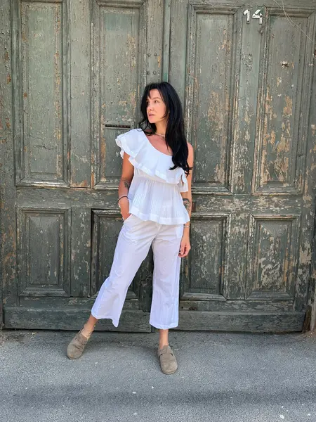 MEIMEIJ - Pantaloni „Donna Bianco” - 44 IT