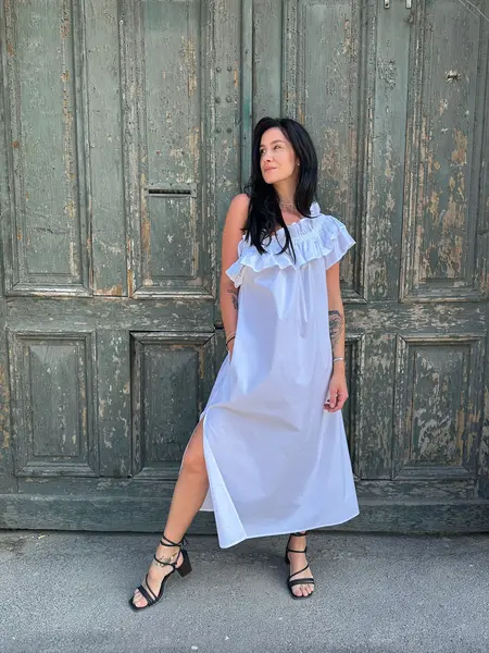 MeiMeij Rochie albă Ana - 40 IT