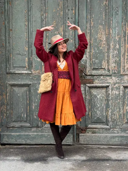 MeiMeij Rochie bumbac orange - 40 IT