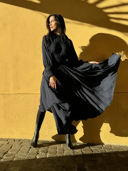 MeiMeij - Rochie Maxi „Dark blue” - S INTL