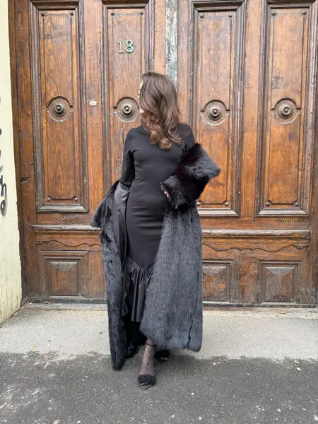 MeiMeij Rochie Neagră Butterfly - S INTL