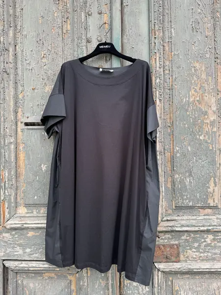 MeiMeij Rochie neagră din bumbac Carolina - 42 IT