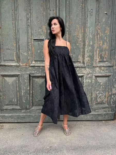 MeiMeij Rochie neagră texturată - 44 IT