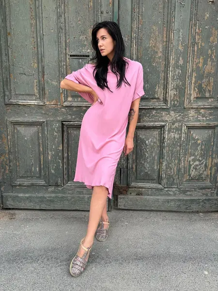 MeiMeij Rochie roz pudrat Anastasia - XL INTL