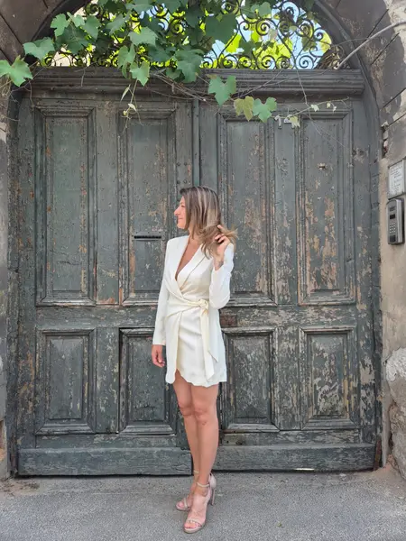 MeiMeij Rochie tip sacou ivory - 42 IT