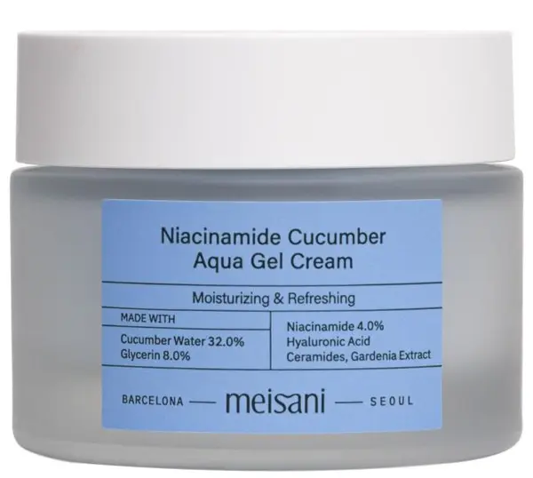 Meisani Cremă hidratantă pentru față Niacinamide Cucumber, 50 ml