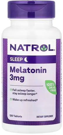 Melatonin, 3 mg, 120 tablete, Natrol