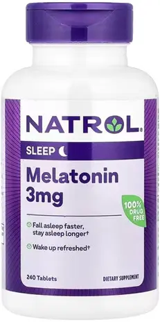 Melatonin, 3 mg, 240 tablete, Natrol