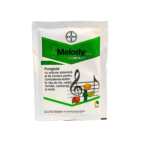 Melody Compact 49WG 200 gr fungicid sistemic si de contact, Bayer, mana (vita de vie) - Default Title