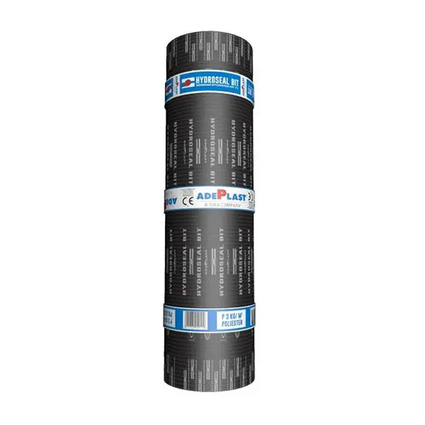 Membrana bituminoasa Adeplast Hydroseal cu armatura de poliester cu fibra de sticla si finisaj de nisip 3 Kg/mp 10 mp/rola