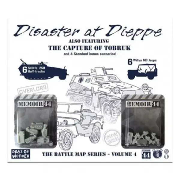 Memoir '44 OP4 Battle Map - Disaster at Dieppe/The Capture of Fortress Tobruk
