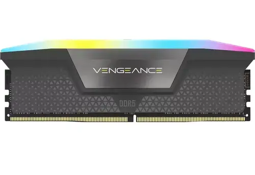 Memorie Corsair VENGEANCE RGB, DDR5, 16GB, 6000MHz, CL38, 1.35V, Gri