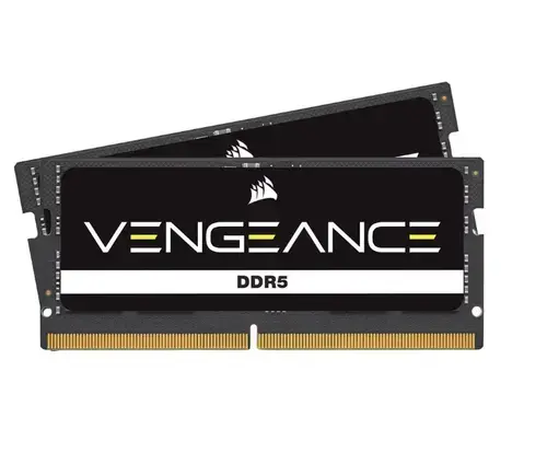 Memorie Corsair Vengeance, SODIMM, DDR5, 64GB (2x 32GB), 5200MHz, C44, 1.1V, Negru
