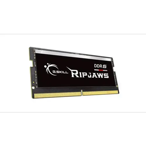 Memorie RAM pentru notebook, G.skill, 16 GB, 4800 MHz DDR5, Ripjaws CL34, F5-4800S3434A16GX1-RS