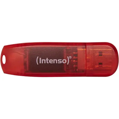 Memorie USB 2.0 Intenso 128 GB Rainbow Line, Rosu