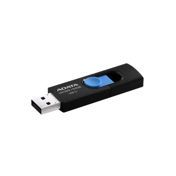 Memorie USB ADATA UV320, 64GB, USB 3.2, Negru/Albastru