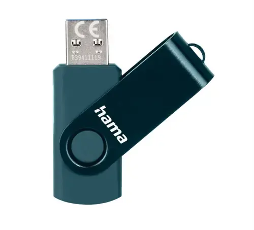 Memorie USB HAMA Rotate 182464, 64GB, USB 3.0 (Albastru)