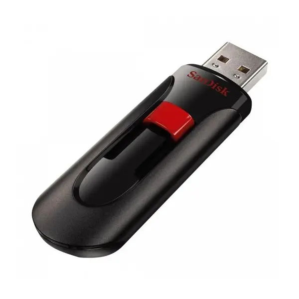 Memorie USB SanDisk Cruzer Glide 128 GB, USB 2.0. Negru