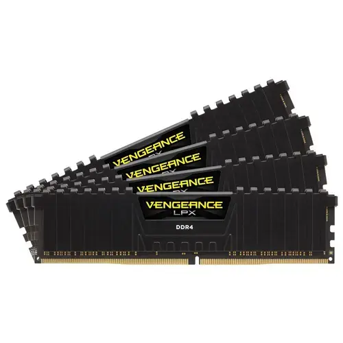 Memorii Corsair Vengeance LPX Black 64GB(4x16GB), DDR4, 2400MHz, CL14, Quad Channel