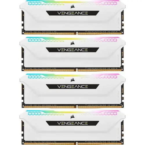 Memorii Corsair Vengeance RGB PRO SL White 32GB(4x8GB) DDR4 3200MHz CL16 Quad Channel Kit