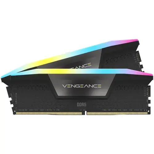 Memorii Corsair Vengeance XMP 3.0 Black Heatspreader 32GB (2x16GB), DDR5, 7000MT/s, CL 34, iluminare RGB