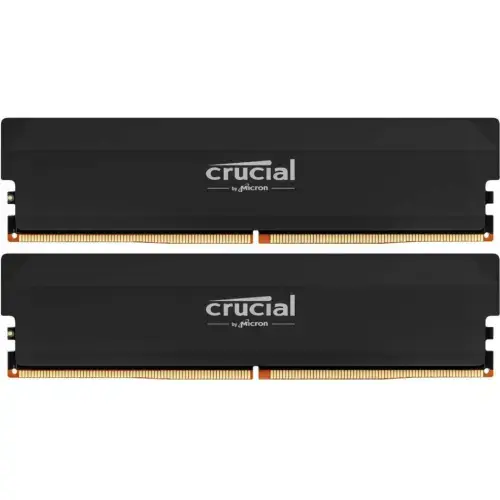 Memorii Crucial Pro Overclocking CP2K32G64C40U5B Intel XPM 3.0/AMD EXPO, 64 GB (2x 32GB), DDR5-6400 MHz, CL 40, Dual Channel