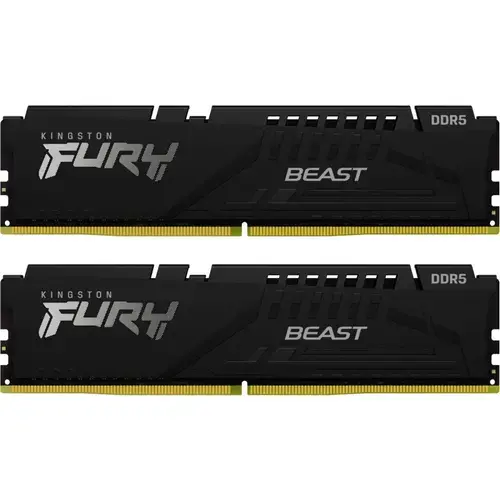 Memorii Kingston FURY Beast, 64 GB (2x32GB), DDR5, DIMM, 6400 MHz, CL32