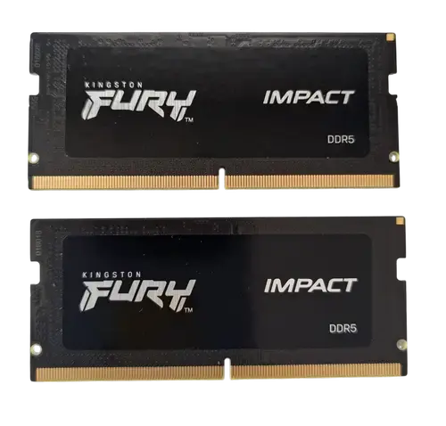 Memorii laptop Kingston FURY Impact, 32GB(2x16GB), DDR5, 4800MHz, CL38, 1.1v, Dual Channel Kit