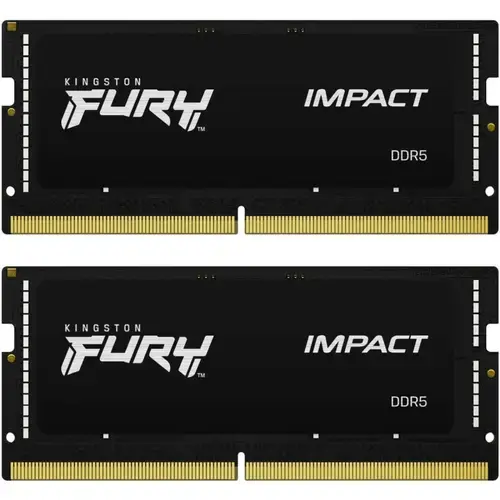 Memorii laptop Kingston FURY Impact, 32GB(2xx16GB), DDR5, 5600MHz, CL40, 1.1v, Dual Channel Kit
