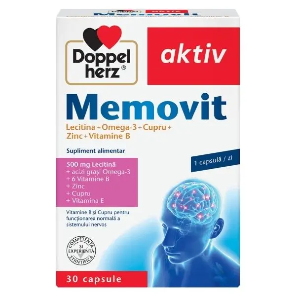 Memovit, Doppelherz Aktiv | 30 capsule