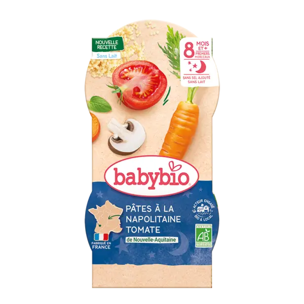 Meniu paste Napoletane, 2 x 200g, BabyBio