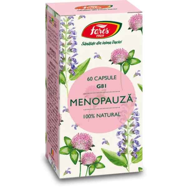 Menopauza G81, 60 capsule, Fares