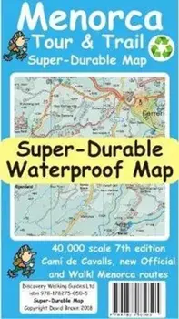 Menorca Tour and Trail Map. 7 New edition, Sheet Map/David Brawn