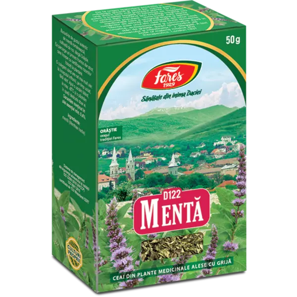Menta, iarba, D122, ceai la punga, Fares | 50G