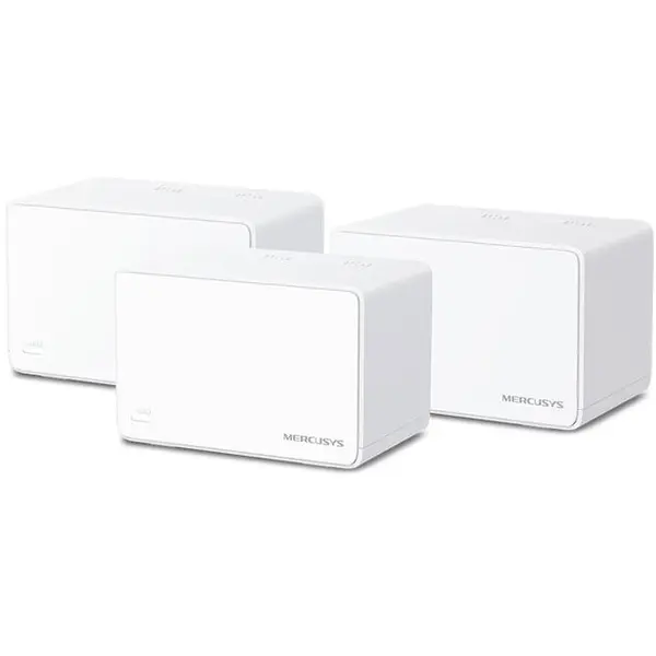 MERCUSYS Sistem Mesh Wi-Fi Mercusys Halo H80X(3-pack), AX3000, Wi-Fi 6, Dual Band Gigabit, Acoperire pentru întreaga casă, Seamless Roaming, Control Parental