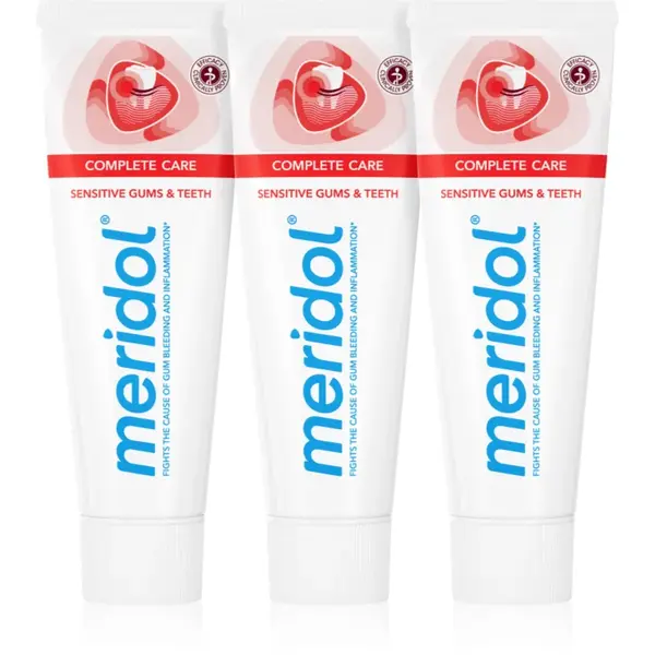 Meridol Complete Care pasta de dinti pentru dinti sensibili 3x75 ml